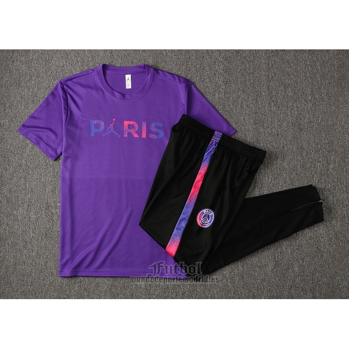 Chandal del Paris Saint-Germain Jordan Manga Corta 2021-2022 Purpura